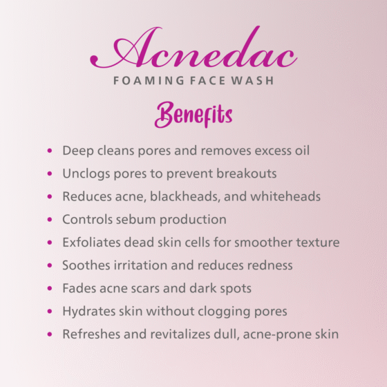 Acnedac Foaming Face Wash - Image 4
