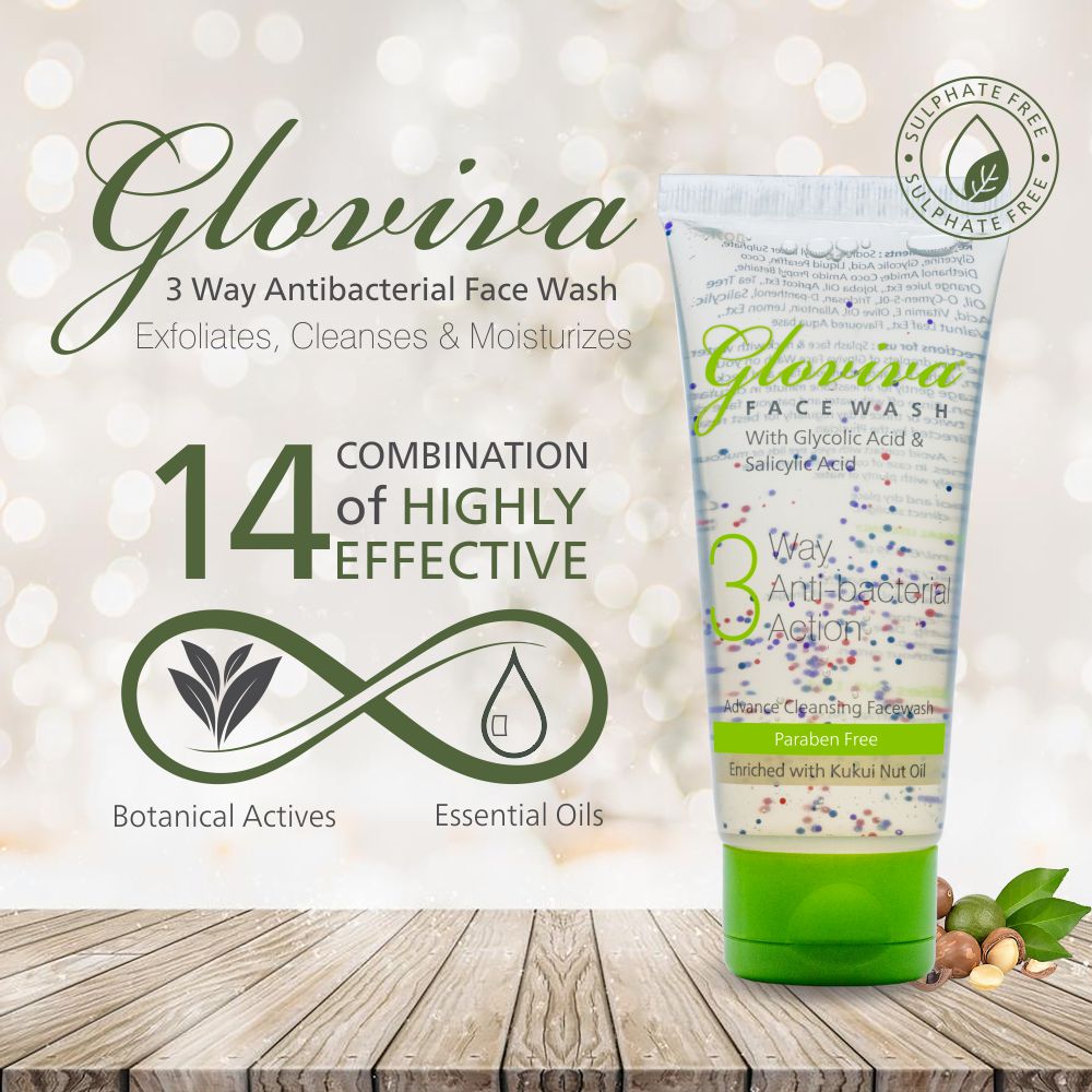 Gloviva 3 Way Antibacterial Face Wash Supplier Ikon Remedies