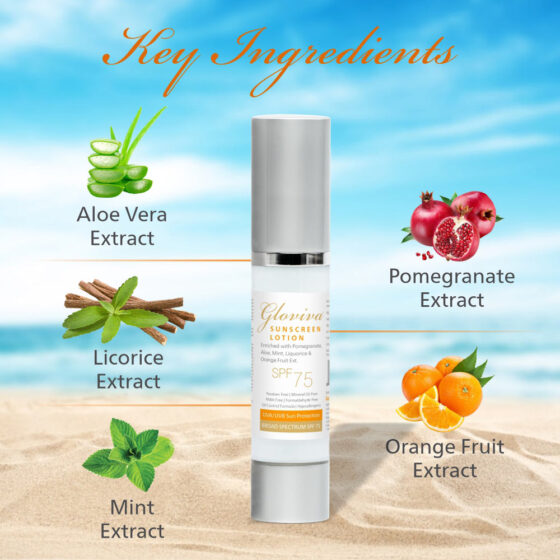 Gloviva Sunscreen Lotion (SPF 75) - Image 3