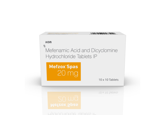 Mefzox Spas 20 Tablets