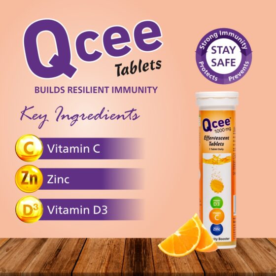 Qcee 500 mg Chewable Tablets (Orange) 15 Tab - Image 3