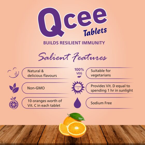 Qcee 500 mg Chewable Tablets (Orange) 15 Tab - Image 5
