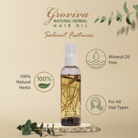 Groviva Natural Herbal Hair Oil - Image 5