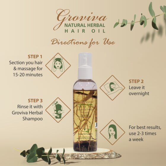 Groviva Natural Herbal Hair Oil - Image 6