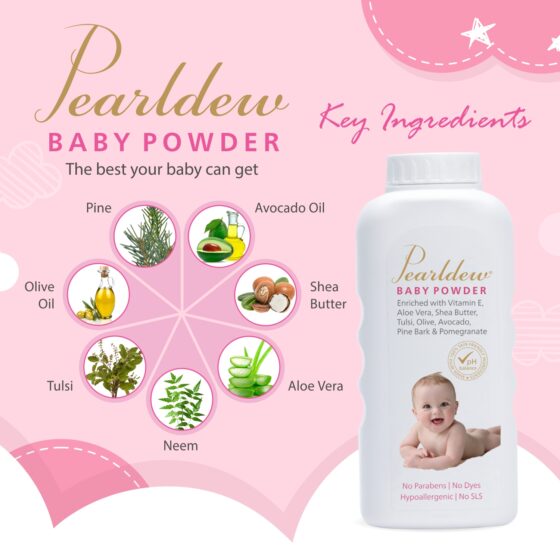 Pearldew Baby Powder 200 gm - Image 5