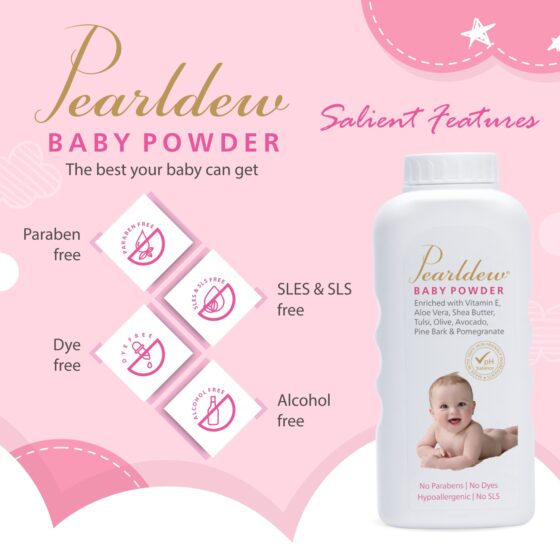Pearldew Baby Powder 200 gm - Image 3