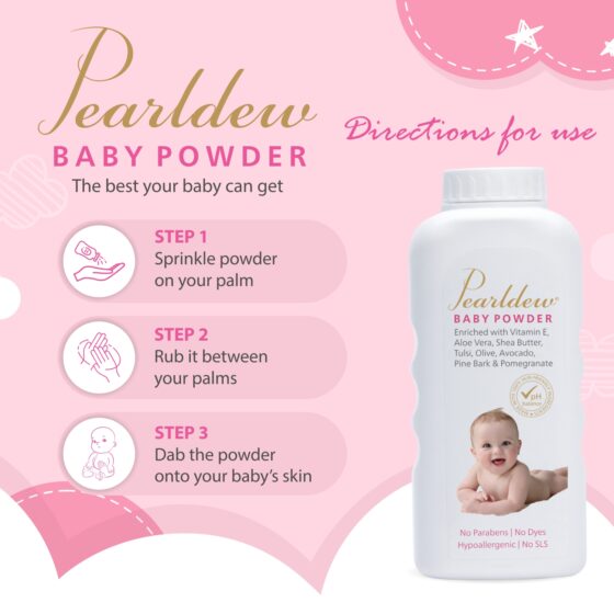 Pearldew Baby Powder 200 gm - Image 2