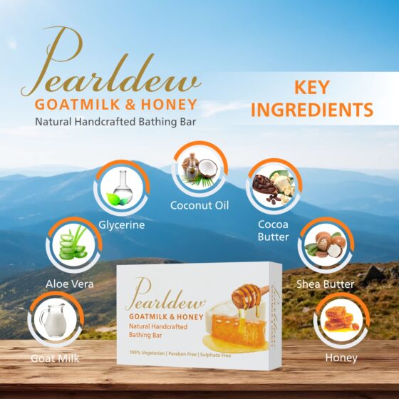 Pearldew Goatmilk & Honey Bathing Bar - Image 3
