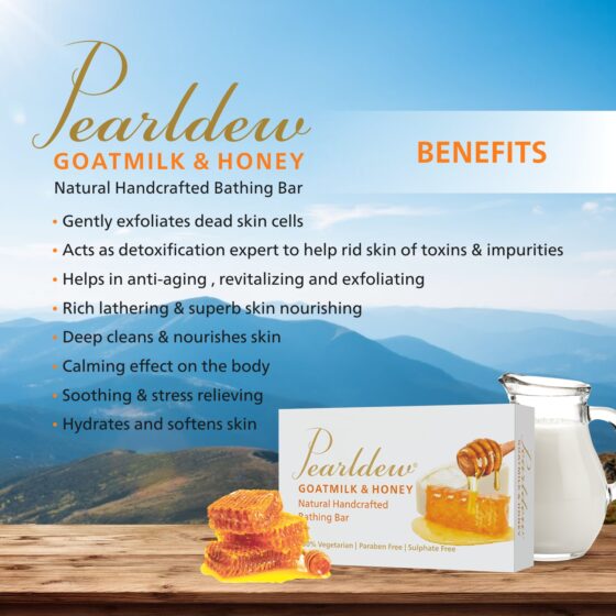Pearldew Goatmilk & Honey Bathing Bar - Image 5