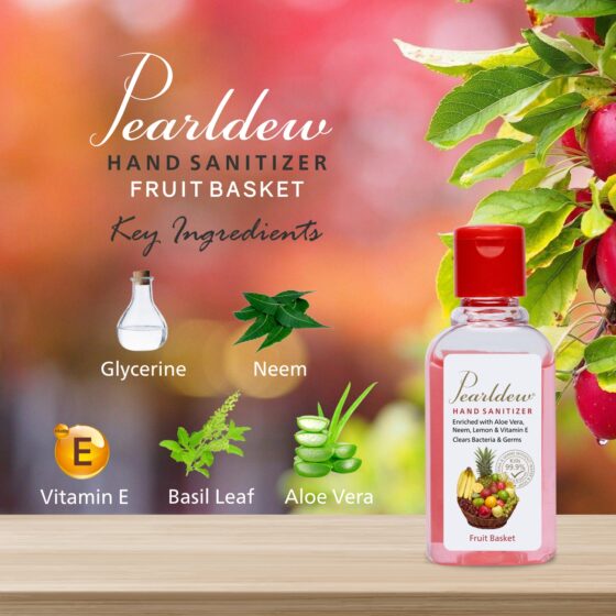 Pearldew Hand Sanitizer Fruit Basket 60 ml - Image 3