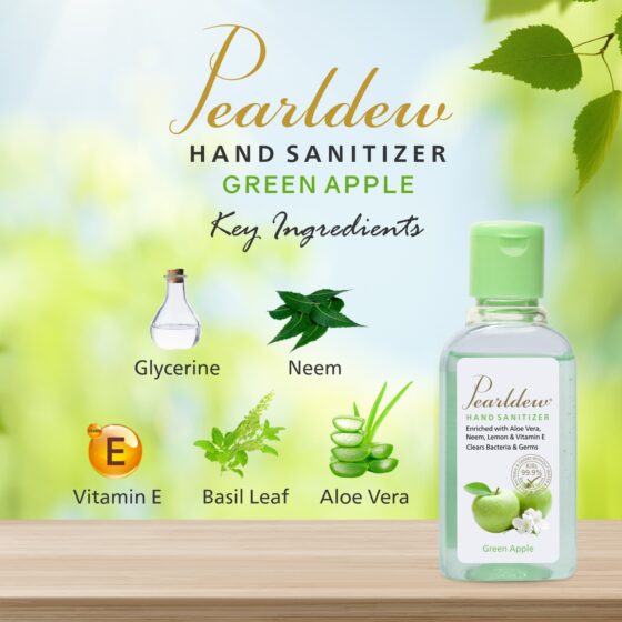 Pearldew Hand Sanitizer Green Apple 60 ml - Image 3