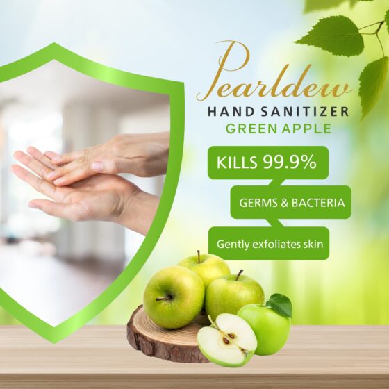 Pearldew Hand Sanitizer Green Apple 60 ml - Image 4