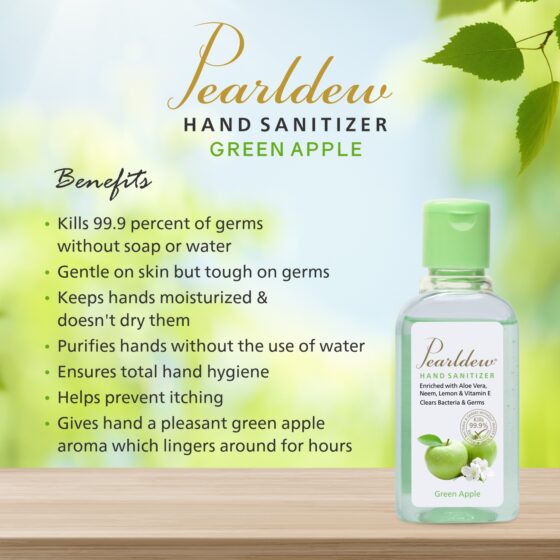 Pearldew Hand Sanitizer Green Apple 60 ml - Image 5