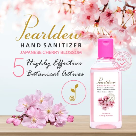 Pearldew Hand Sanitizer (Gel) Japanese Cherry Blossom 100 ml - Image 2