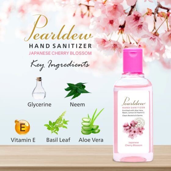 Pearldew Hand Sanitizer (Gel) Japanese Cherry Blossom 100 ml - Image 3