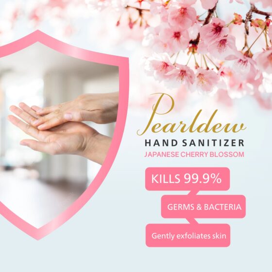 Pearldew Hand Sanitizer (Gel) Japanese Cherry Blossom 100 ml - Image 4
