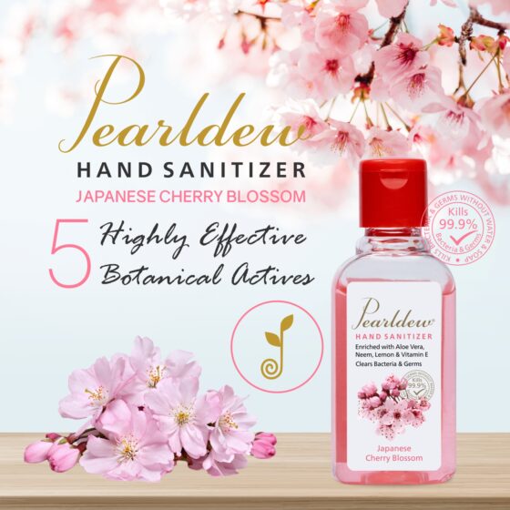Pearldew Hand Sanitizer Japanese Cherry Blossom 60 ml - Image 2