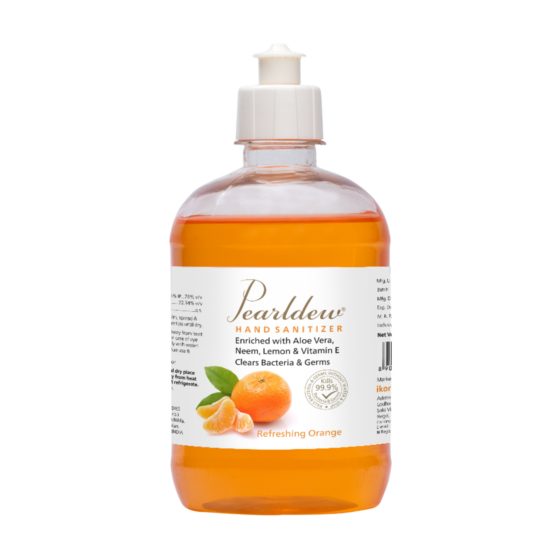 Pearldew Hand Sanitizer (Gel) Refreshing Orange 500 ml