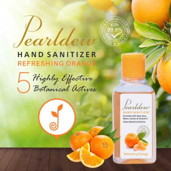 Pearldew Hand Sanitizer Refreshing Orange 60 ml - Image 2