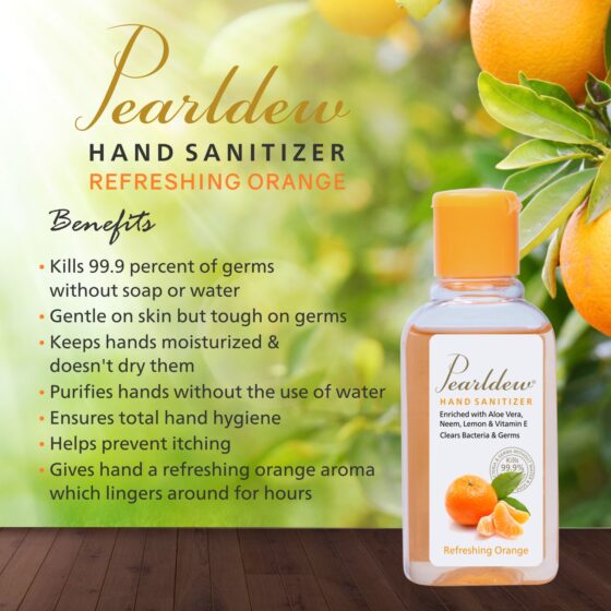 Pearldew Hand Sanitizer Refreshing Orange 60 ml - Image 5