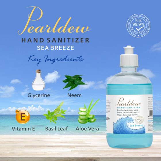 Pearldew Hand Sanitizer (Gel) Sea Breeze 500 ml - Image 3