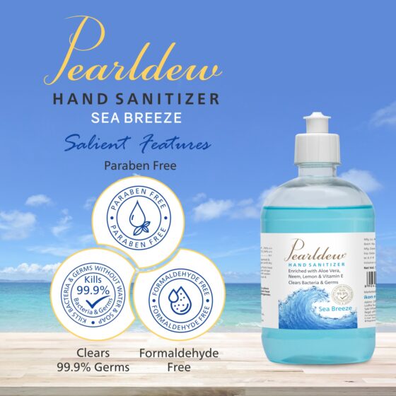 Pearldew Hand Sanitizer (Gel) Sea Breeze 500 ml - Image 6