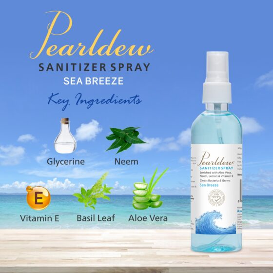 Pearldew Hand Sanitizer (Spray) Sea Breeze 120 ml - Image 3