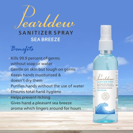 Pearldew Hand Sanitizer (Spray) Sea Breeze 120 ml - Image 5