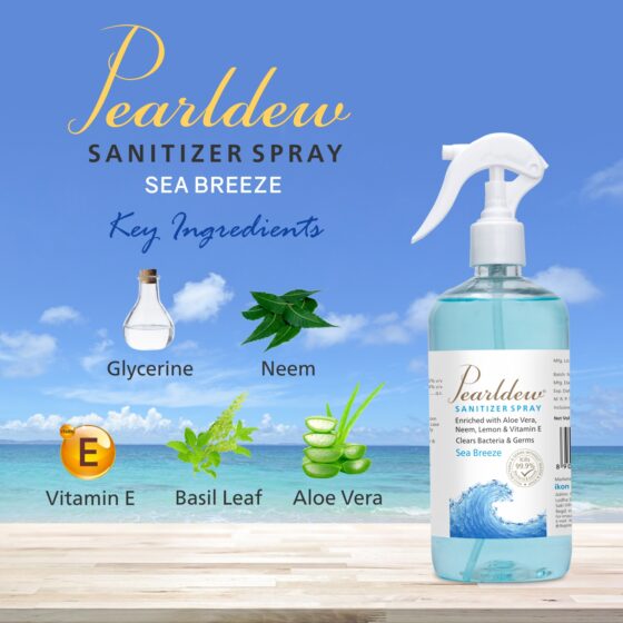 Pearldew Hand Sanitizer (Spray) Sea Breeze 500 ml - Image 3