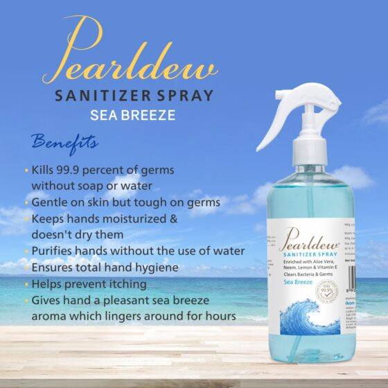 Pearldew Hand Sanitizer (Spray) Sea Breeze 500 ml - Image 5