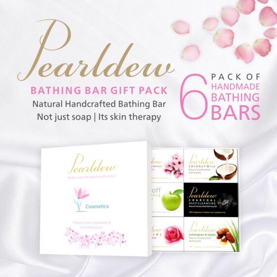 Pearldew Handmade Bathing Bar (Gift Pack of 6) - Image 2