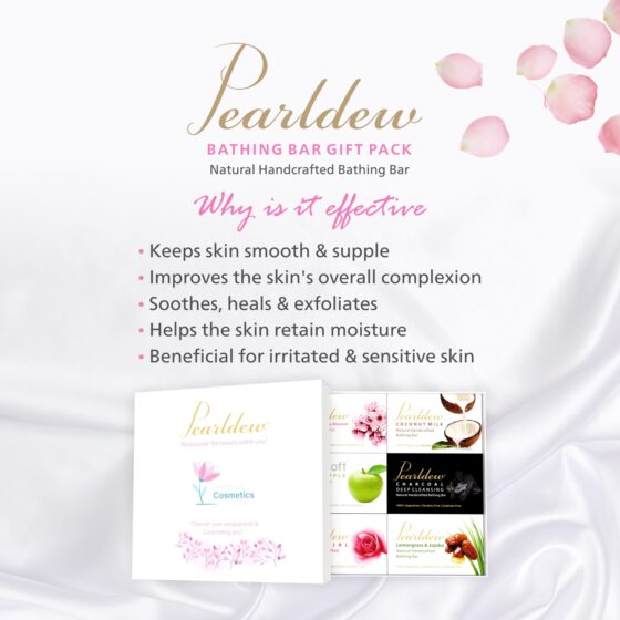 Pearldew Handmade Bathing Bar (Gift Pack of 6) - Image 3