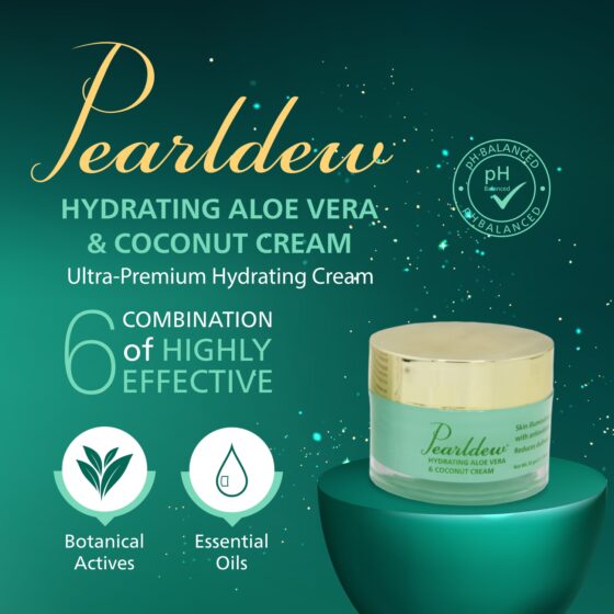 Pearldew Hydrating Aloe Vera & Coconut Cream - Image 2
