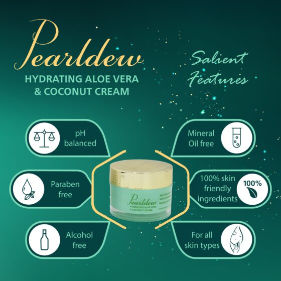 Pearldew Hydrating Aloe Vera & Coconut Cream - Image 5