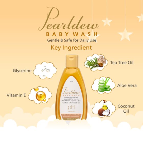 Pearldew Skin Nourishing Baby Wash - Image 3