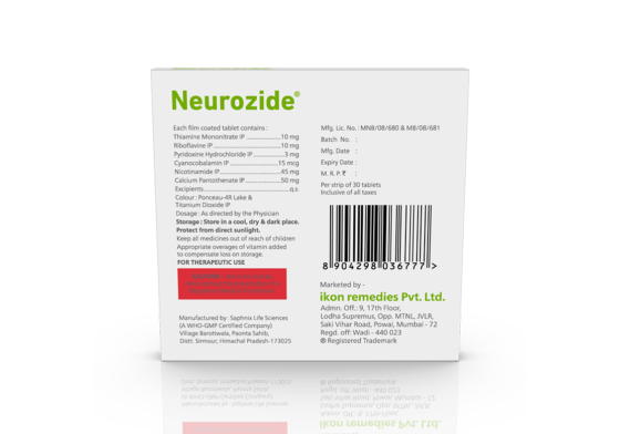Neurozide Tablets - Image 4