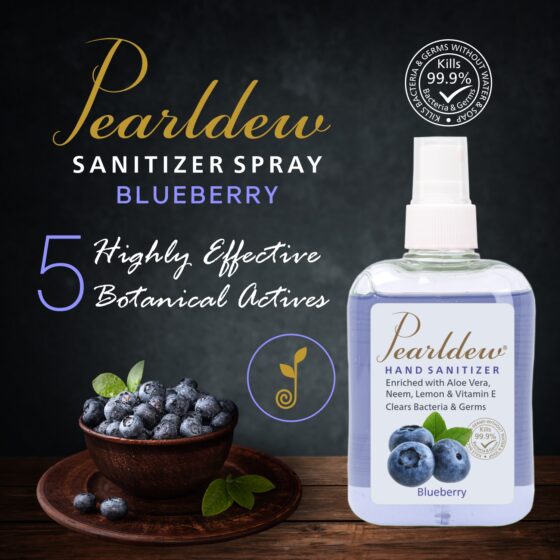 Pearldew Hand Sanitizer (Spray) Blueberry 250 ml - Image 2