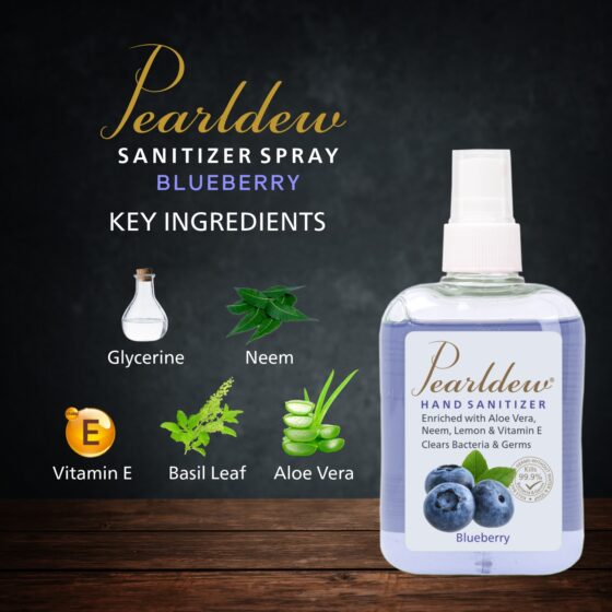 Pearldew Hand Sanitizer (Spray) Blueberry 250 ml - Image 3