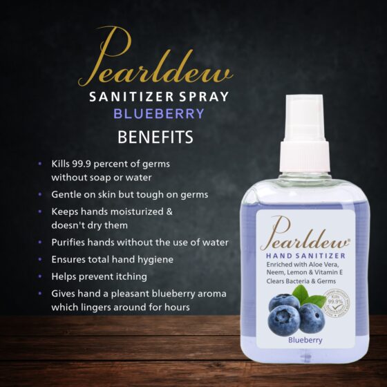 Pearldew Hand Sanitizer (Spray) Blueberry 250 ml - Image 4