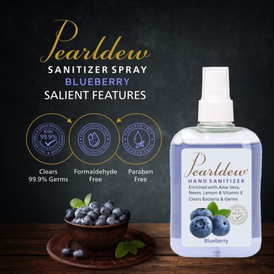 Pearldew Hand Sanitizer (Spray) Blueberry 250 ml - Image 5